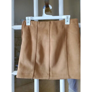 SHINESTAR | Womens Suede Mini Skirt Size Medium